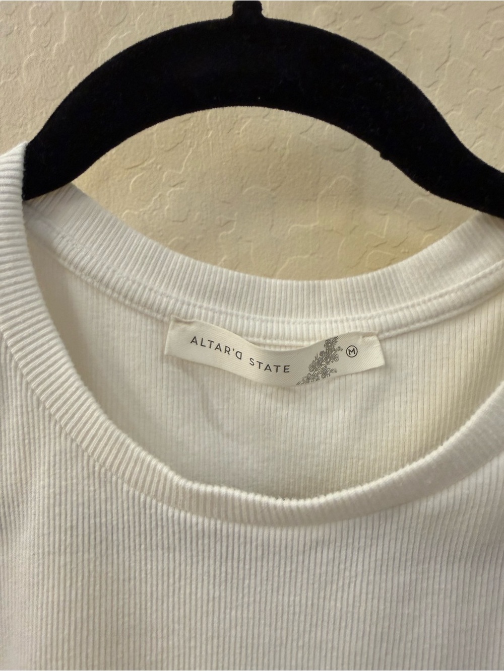 Altar'd State White Ruffled Short Sleeve - Picture 3 of 4